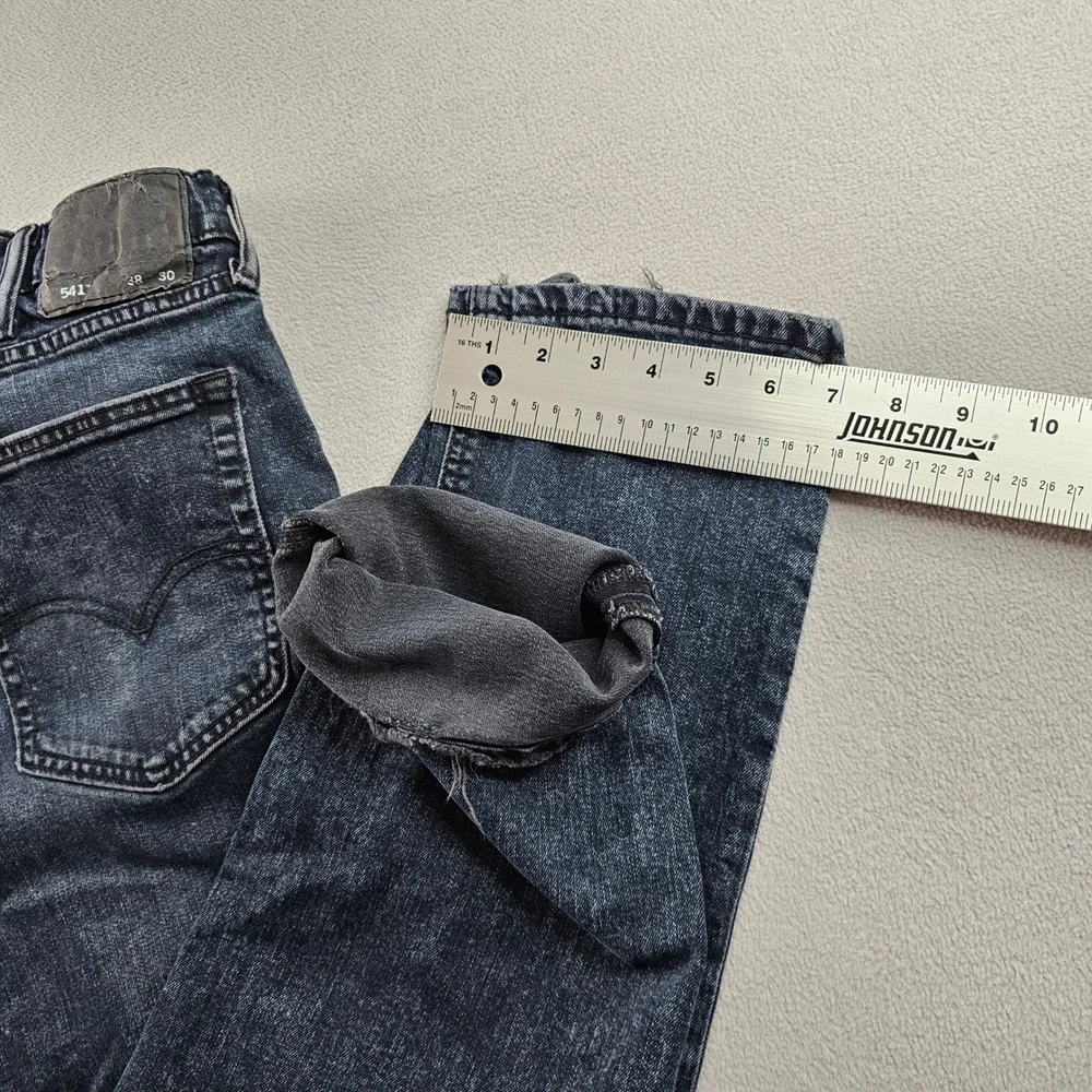 Levi's 541 Denim Jeans Men's Sz 38W Navy‎ Blue Dark Wash Athletic Fit